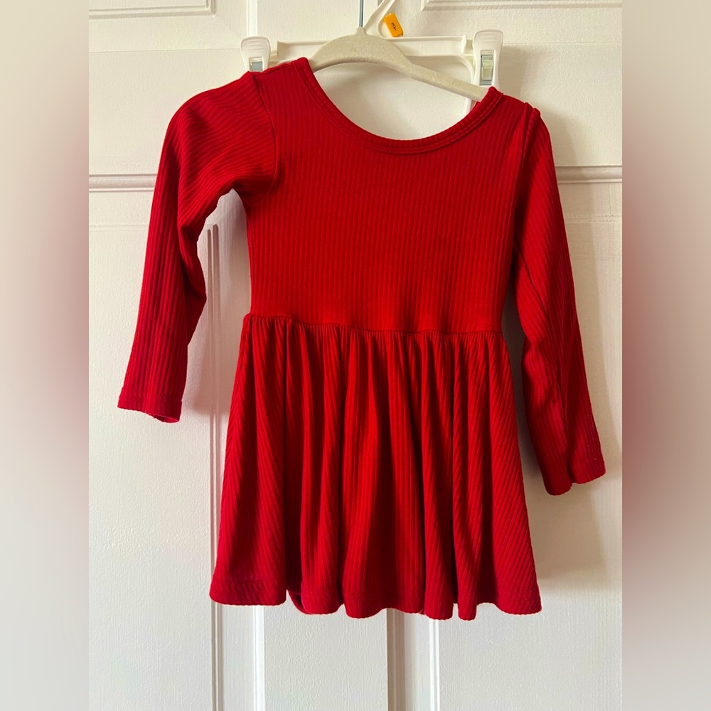 Littke sleepies twirl dress ribbed romper